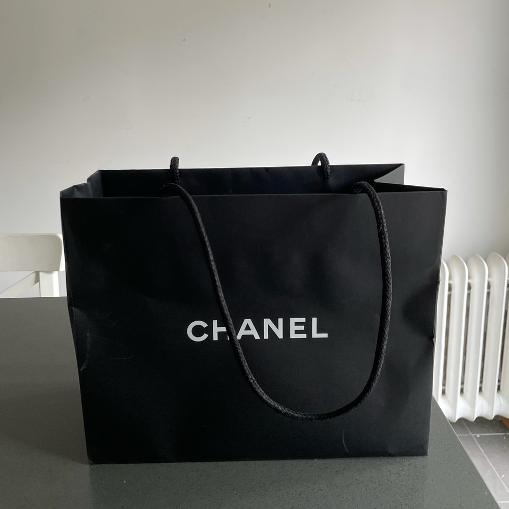 chanel paper bag